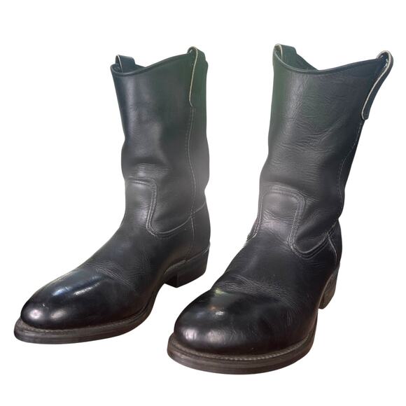 Vintage Red Wing 1094 Pecos Black Safety Toe Western Work Boots Size US 10 EE main image 4